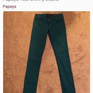 Papaya Teal Skinny Jeans 9